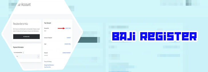Baji bet new account registration